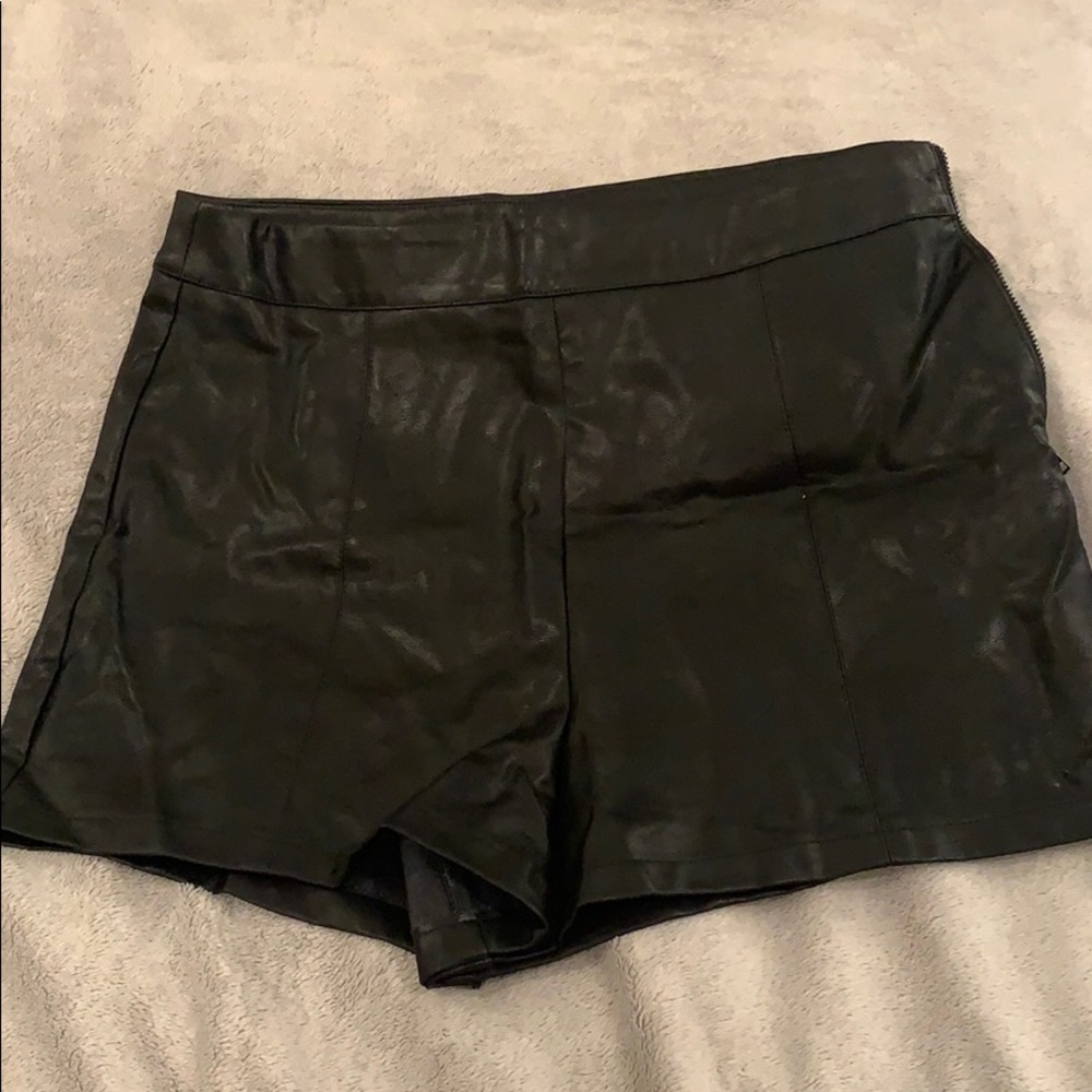 Faux Leather shorts